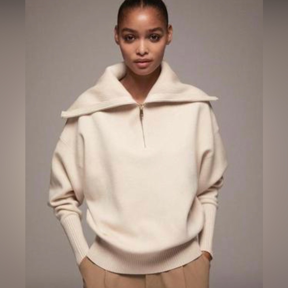 Zara Zip Neck Sweatshirt